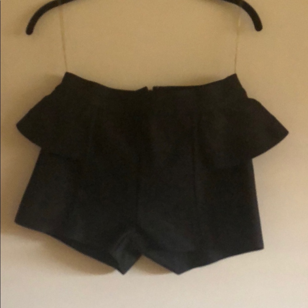 Wow couture peplum black shorts